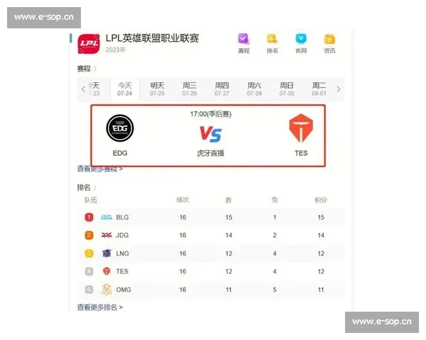 LPL积分榜争夺白热化！观众直呼过瘾，这比赛太精彩了！